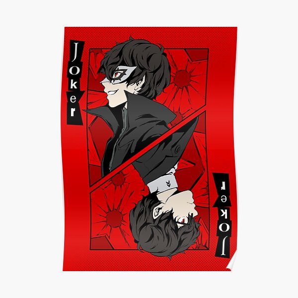 Persona 5 Joker Card Poster RB0307 product Offical persona Merch