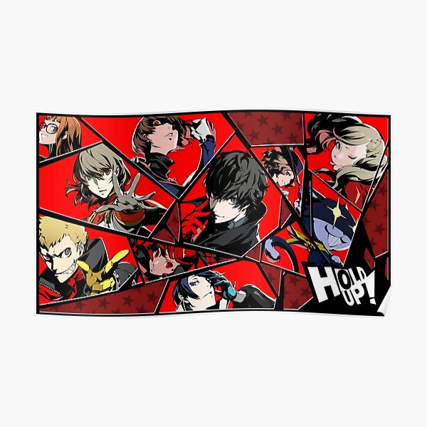 Persona 5 Royal "Hold Up!" Shattered Glass Group Collage Poster RB0307 product Offical persona Merch