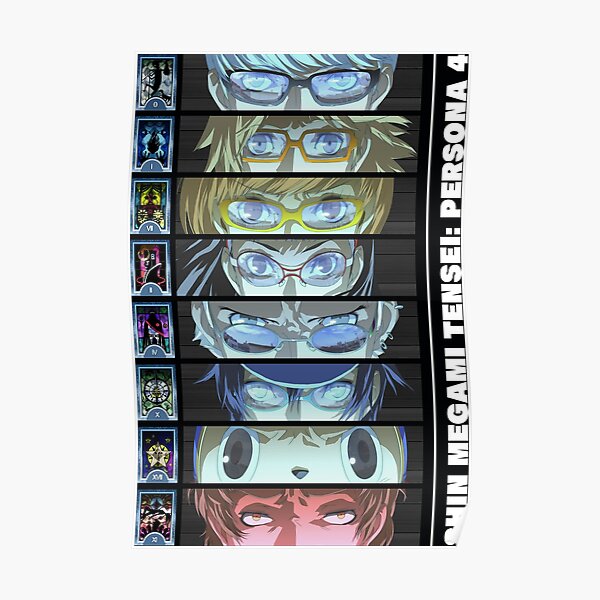 Persona 4 - Investigation Team Cut-ins and Arcanas Poster RB0307 product Offical persona Merch