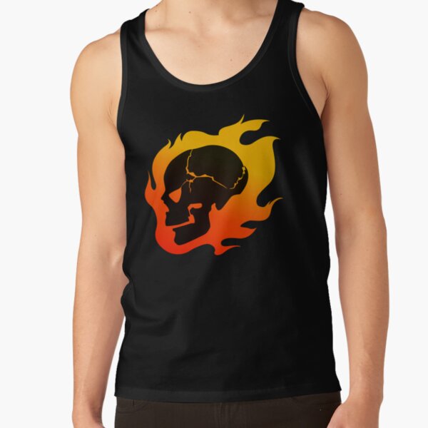 Persona 4 - Kanji Flaming Skull Tank Top RB0307 product Offical persona Merch