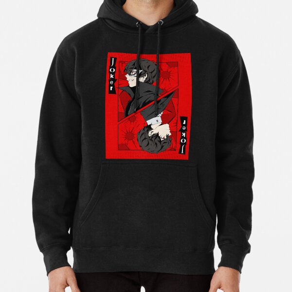 Persona 5 Joker Card Pullover Hoodie RB0307 product Offical persona Merch