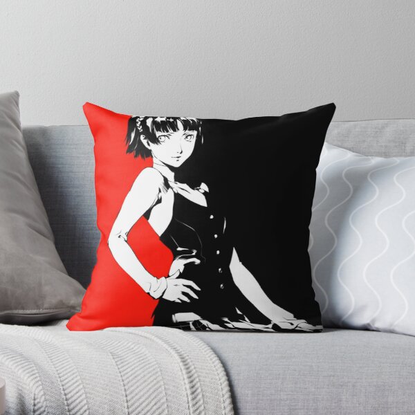 Persona 5 - Makoto Nijima Poster Throw Pillow RB0307 product Offical persona Merch