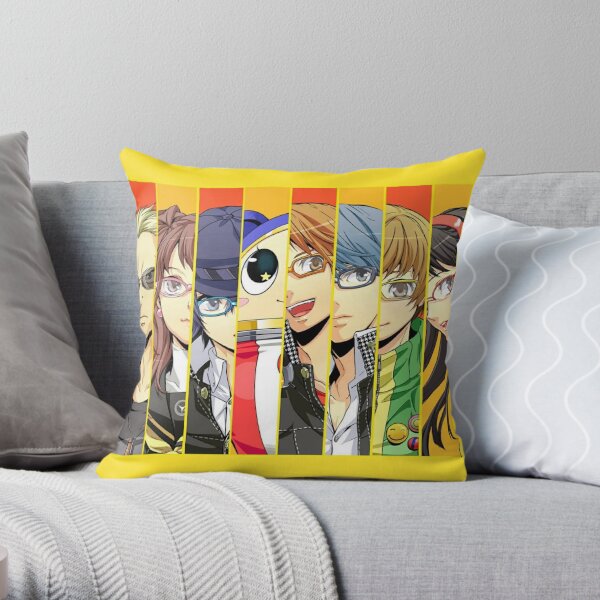 Persona 4 Golden Cast Portraits Throw Pillow RB0307 product Offical persona Merch