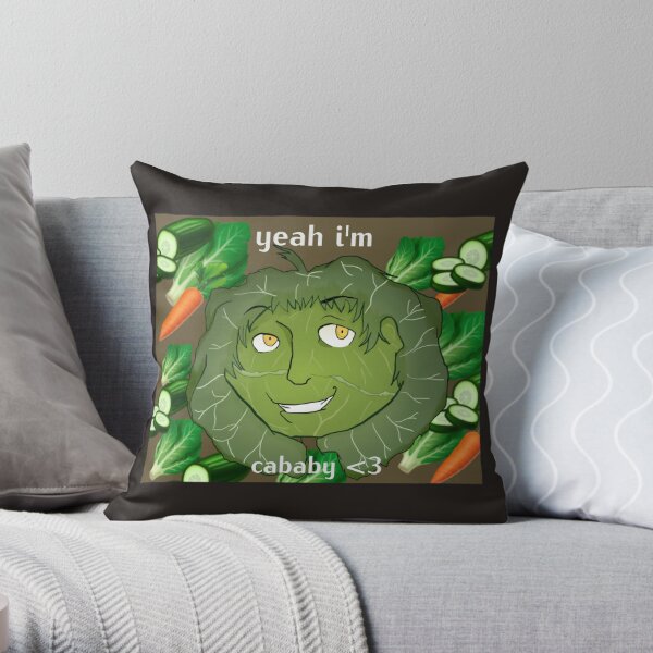 Persona 4 Adachi Cabbage "Cababy"  Throw Pillow RB0307 product Offical persona Merch