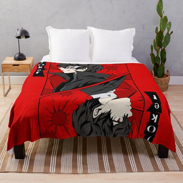 Persona 5 Joker Card Throw Blanket RB0307 product Offical persona Merch