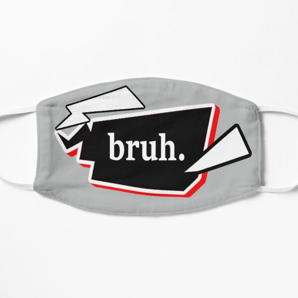 persona bruh speech bubble Flat Mask RB0307 product Offical persona Merch